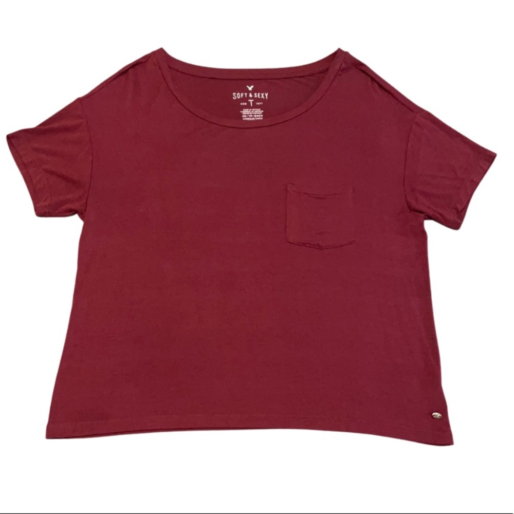 American Eagle Wine Tee XS